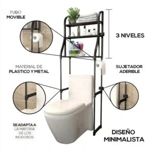 Estante Metalico para Baño 3 Niveles
