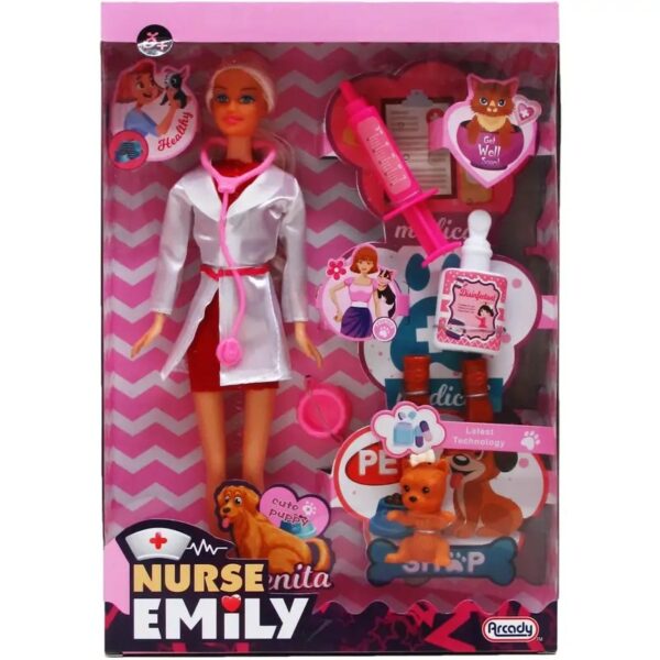 MUÑECA ENFERMERA CON ACCESORIOS ARZ5003